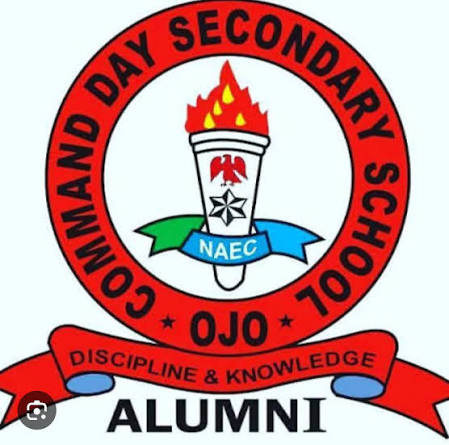 Command Day Secondary School Ojo Alumni badge — Discipline and Knowledge