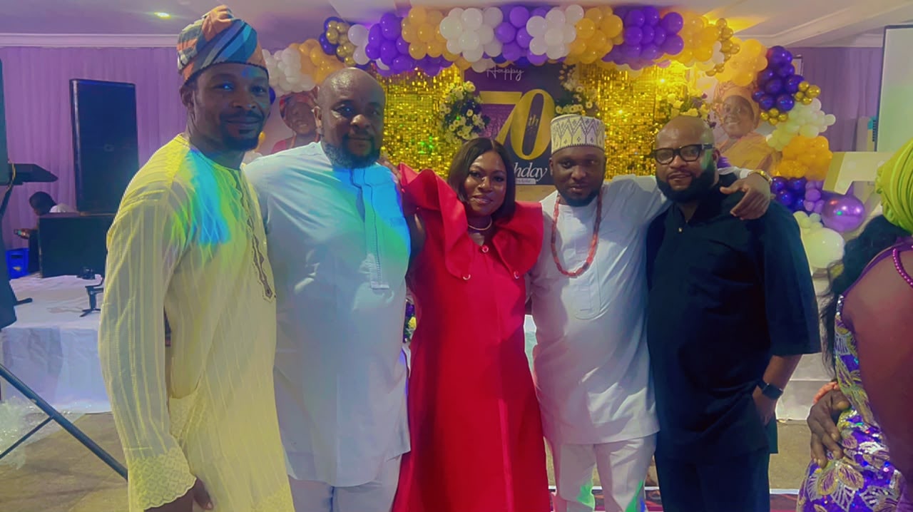 Command Ojo 1998 alumni celebrating a 70th birthday with classmates in traditional and party attire